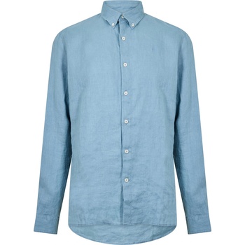 Timberland Риза Timberland Men's Mill Brook Linen Leaf Green Long-Sleeve Plain Shirt - Citadel