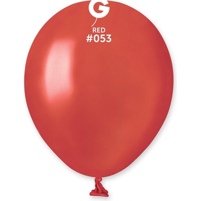 Gemar #053 Balónek metal 13 cm 5 červený