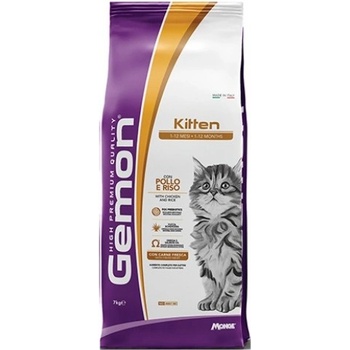 Image 1 of Gemon cat kitten - пълноценна суха храна за подрастващи котенца с пилешко и ориз 7 кг, Италия - 7257