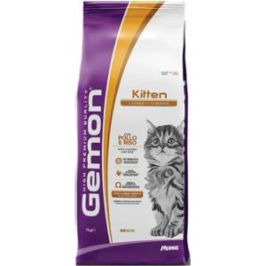 Gemon cat kitten - пълноценна суха храна за подрастващи котенца с пилешко и ориз 7 кг, Италия - 7257