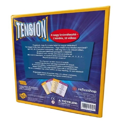 REFLEX Tension - Квиз парти - настолна игра за 2-8 играчи (CGTENRS)