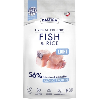 Baltica Adult Fish&Rice Light M 3 kg