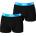 Lonsdale Мъжки боксерки Lonsdale Lonsdale Trunk Shorts 2 Pack Mens - Black/Brt Blue