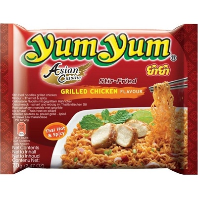 Yum Yum nudle smažené s příchutí grilovaného kuřete 70 g