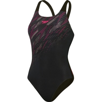 Speedo Womens HyperBoom Placement Muscleback - Black/Pink/Chrc