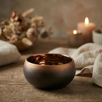 Revol Solstice Gold zlatá porcelánová miska na dipy 400 ml