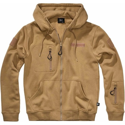 Tactical Sweat Jacket mikina taktická na zip s kapucí CAMEL-COYOTE