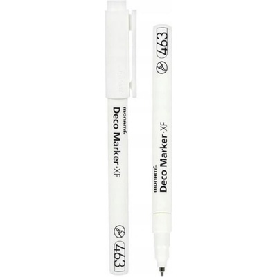 Akrylový popisovač Monami Deco Marker 463. biely 0,7 mm