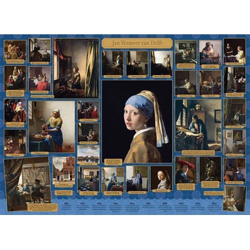 Cobble Hill - Puzzle Vermeer Collage 1000 - 1 000 piese