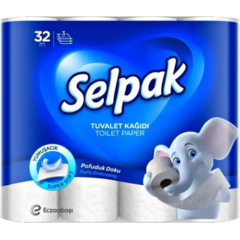Selpak тоалетна хартия 3 пластова 32 ролки