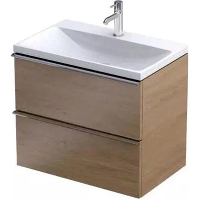Oristo Etna skrinka 60x38x50 cm závesná kúpeľňová skrinka pod umývadlo dub OR52C-SD2S-60-78