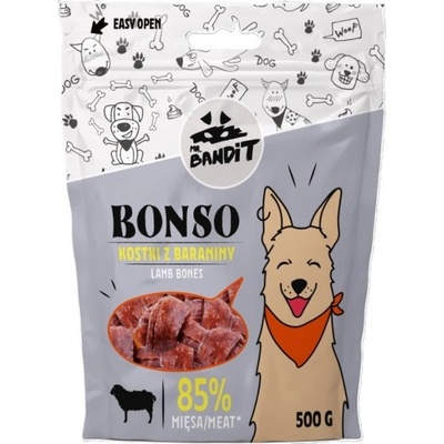 VetExpert Mr. Bandit BONSO lamb bones - лакомство за куче, агнешки кокалчета, 500 гр - Полша