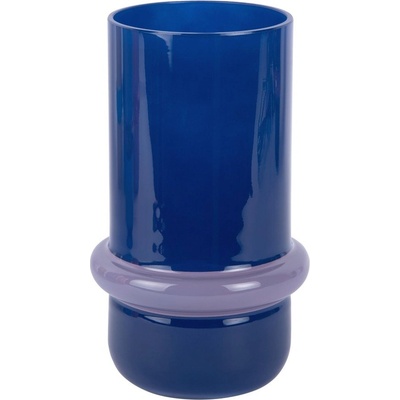 PT LIVING Тъмносиня стъклена ваза (височина 22 cm) Animado Anillo - PT LIVING (PT4418BL)