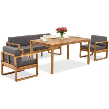 Garden Point Градински мебели от акациева дървесина от Maskat Apetito 5 Garden Point (GAP1208-5)