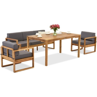 Garden Point Градински мебели от акациева дървесина от Maskat Apetito 5 Garden Point (GAP1208-5)