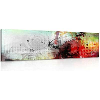 Obraz grafická malba - 120x40