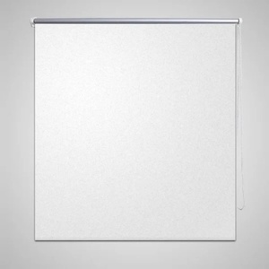 vidaXL Ролетна щора, затъмняваща, 64, 4x120 см, ширина на плат 60 см, бяла (240740)