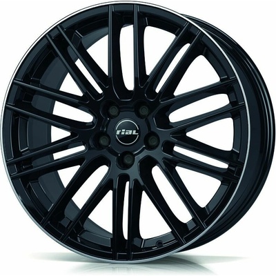 RIAL Kibo 8,5x20 5x108 ET45 diamond black lip polished