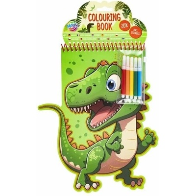 Omaľovánky s dinosaurami s fixkami