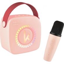 Kiddoboo Bluetooth mini karaoke set s mikrofonem a reproduktorem Pink