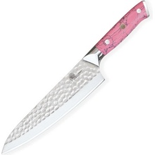 SOK Pink Stone Tsuchime Damascus Nůž kuchyňský Chef/Gyuto 210 mm