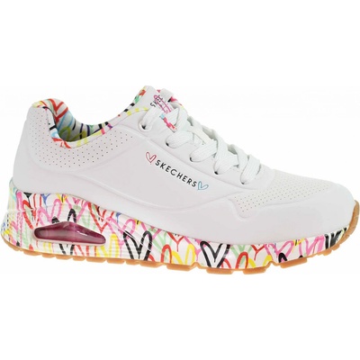 Skechers módní tenisky Jgoldcrown Uno Loving Love 155506 bílá