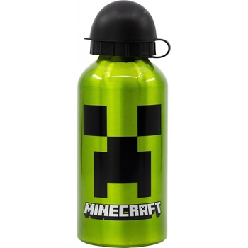 STOR Fľaša na pitie hliníková Minecraft 400 ml