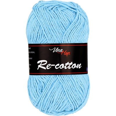 Vlna-hep Příze Re-Cotton - recyklovaná bavlna Re-Cotton: 81241 Světle modro-tyrkysová