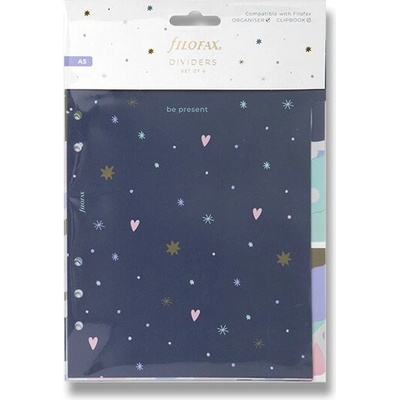 Filofax Rozraďovač Good Vibes 6 záložiek náplň A5