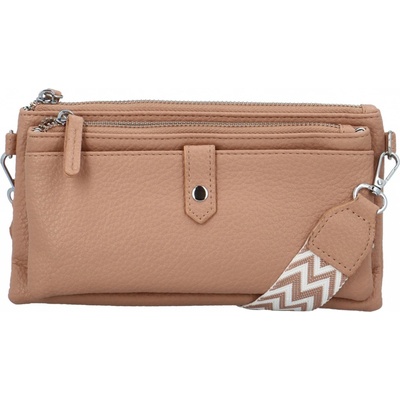 Stylová malá crossbody kabelka Perlla starorůžová