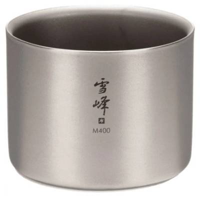 Чаша Snow peak Ti-Double Stacking Mug M400 Mug - Titanium - размер 400 ml (532-3258-0111)