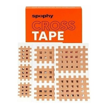 Spophy Cross Tape Typ Mix A 2,1 x 2,7 cm + B 3,6 x 2,8 cm + C 5,2 x 4,4 cm 130 ks