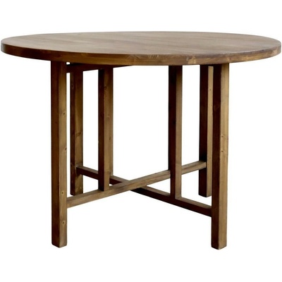 Chic Antique Franne Hnědý dřevěný kulatý 120 x 78 cm
