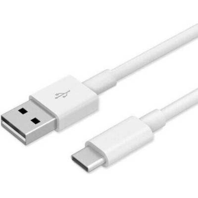 Datový kabel USB A na USB C, barva bílá - 3 metry