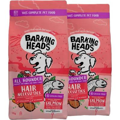 Barking Heads & Meowing Heads All Hounder Hair Necessities Salmon 2 x 12 кг