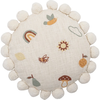 Bloomingville Декоративна възглавница Agnes кръгла 40 см бежова (82058524)