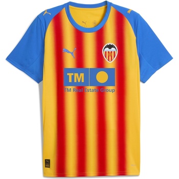 Image 1 of PUMA Футболна фланелка Puma Valencia Third Shirt 2025 2026 Adults - Yellow/Red