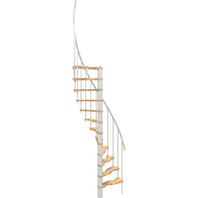 Minka STAIRS Prostorově točité schodiště Suono Smart buk/bílá 120 x 68 cm