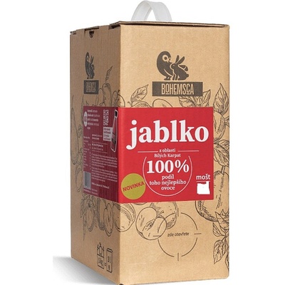 Bohemsca Mošt jablko 100% BIB 3000 ml – Zbozi.Blesk.cz