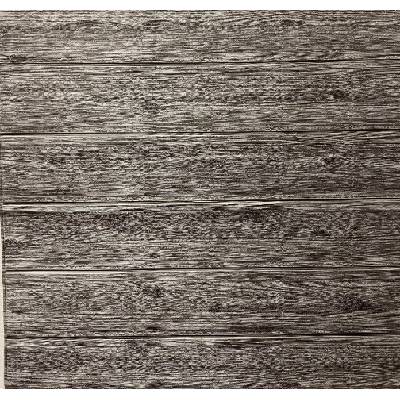 3D pěnový obkladový samolepicí panel na zeď PW205 šedé dřevo 70 x 70 cm / samolepicí stěnové obkladové panely Grace