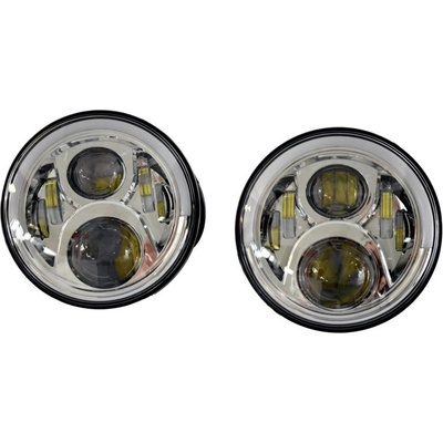 Súprava 7" LED svetlometov, Chróm, Jeep Wrangler JK, TJ, CJ's, serie 8100C