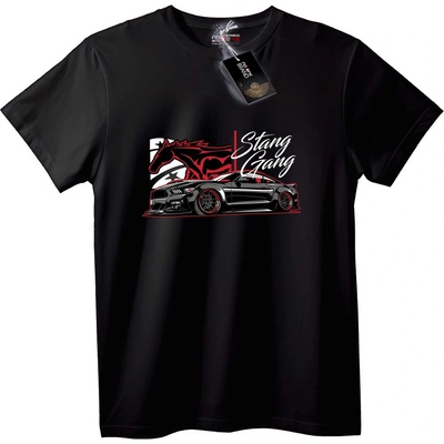 NOONEBRAND Тениска Stang Gang Mustang - 2XL, Black