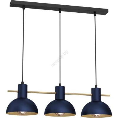 Пендел ESTATE MINI 3xE27/15W/230V син (LU4379)