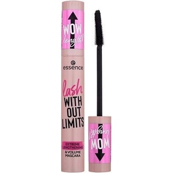 Essence Lash Without Limits Extreme Lengthening & Volume Mascara prodlužující a objemová riasenka 01 Ultra Black 13 ml
