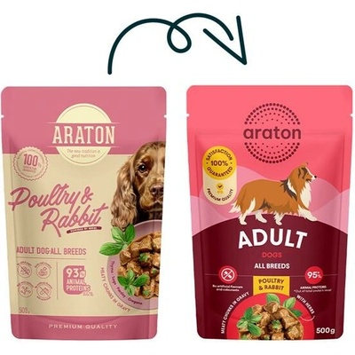 Araton Dog Adult Poultry & Rabbit 500 g