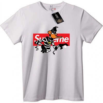 NOONEBRAND Daffy Duck Supreme Затворническа Тениска - XL, White