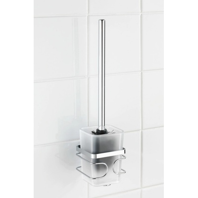 Wenko WC kefa bez vrtania Premium kovovo lesklá 38 x 9 x 10 cm