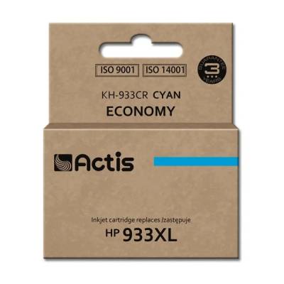 Compatible Мастило Actis KH-933CR (заместител за HP 933XL CN054AE, стандартно, 13 ml, циан) (KH-933CR)
