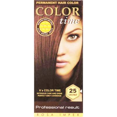 Color Time dlouhotravající barva na vlasy 25 kaštan