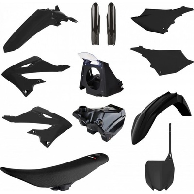 Polisport Sada plastov 91573 restyling čierna pre YAMAHA YZ 125 2002-2021 YAMAHA YZ 250 2002-2021